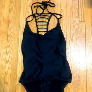 Aqua rose bathing suit